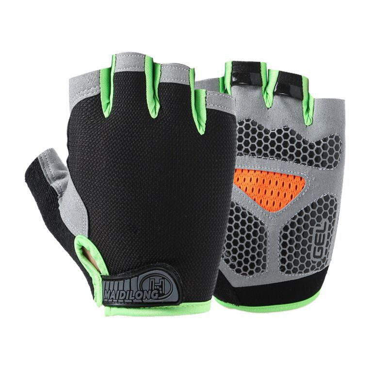 Wristless Fingerless Sports Gloves