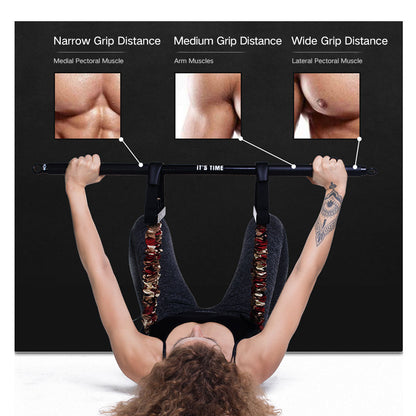 Resistance Band and Bar Set - Designed for Push/Pull - For Home Gym